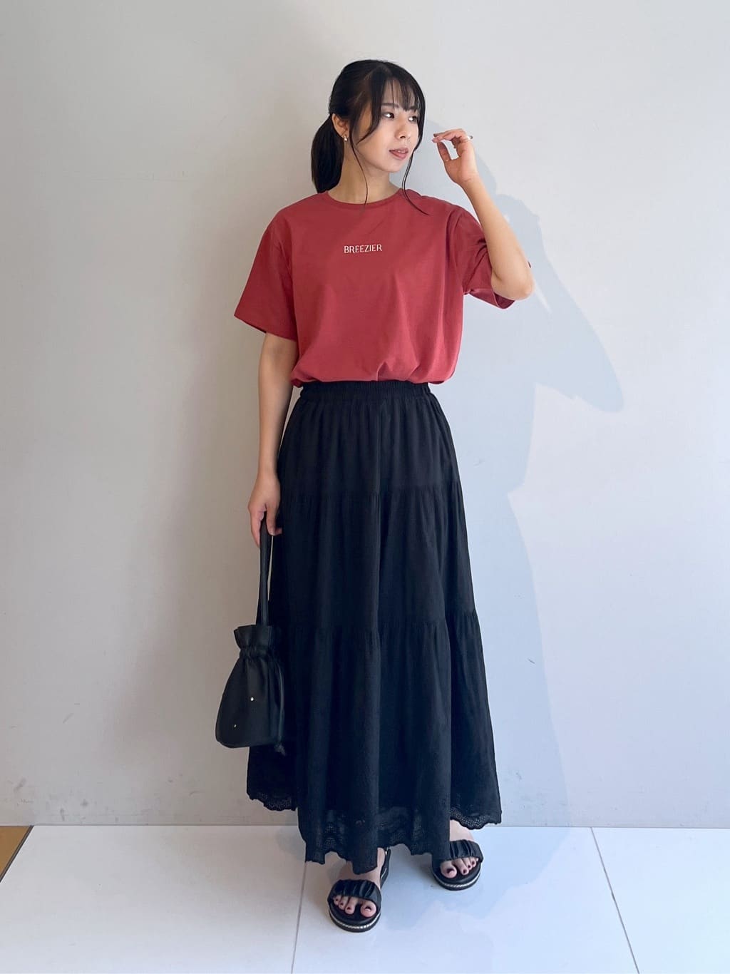 cotaniさんの「SHOO･LA･RUE｜【S-LL/ひんやり/UV】選べる6柄でそれぞれ欲しくなる プリントTシャツ」を使ったコーディネート