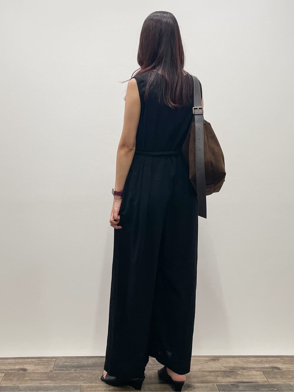 Aikoさんの「OPAQUE.CLIP｜《Can Cam掲載》麻混ベルト付きオールインワン【洗濯機洗い可】」を使ったコーディネート