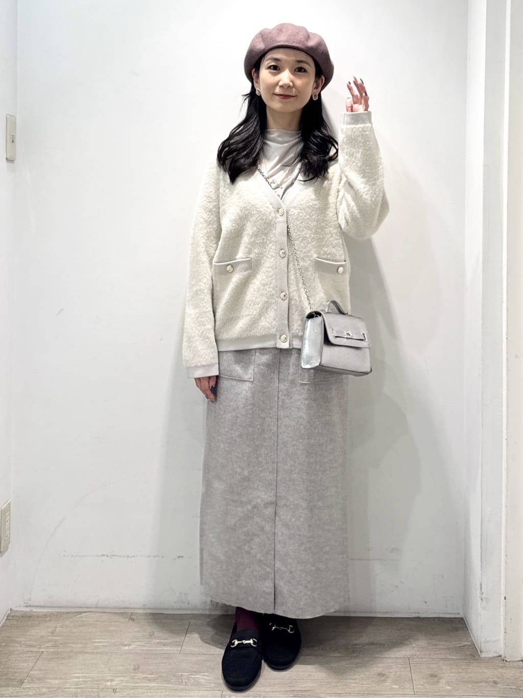 yuicciさんの「OPAQUE.CLIP｜シアーハイネックトップス【洗濯機OK】」を使ったコーディネート
