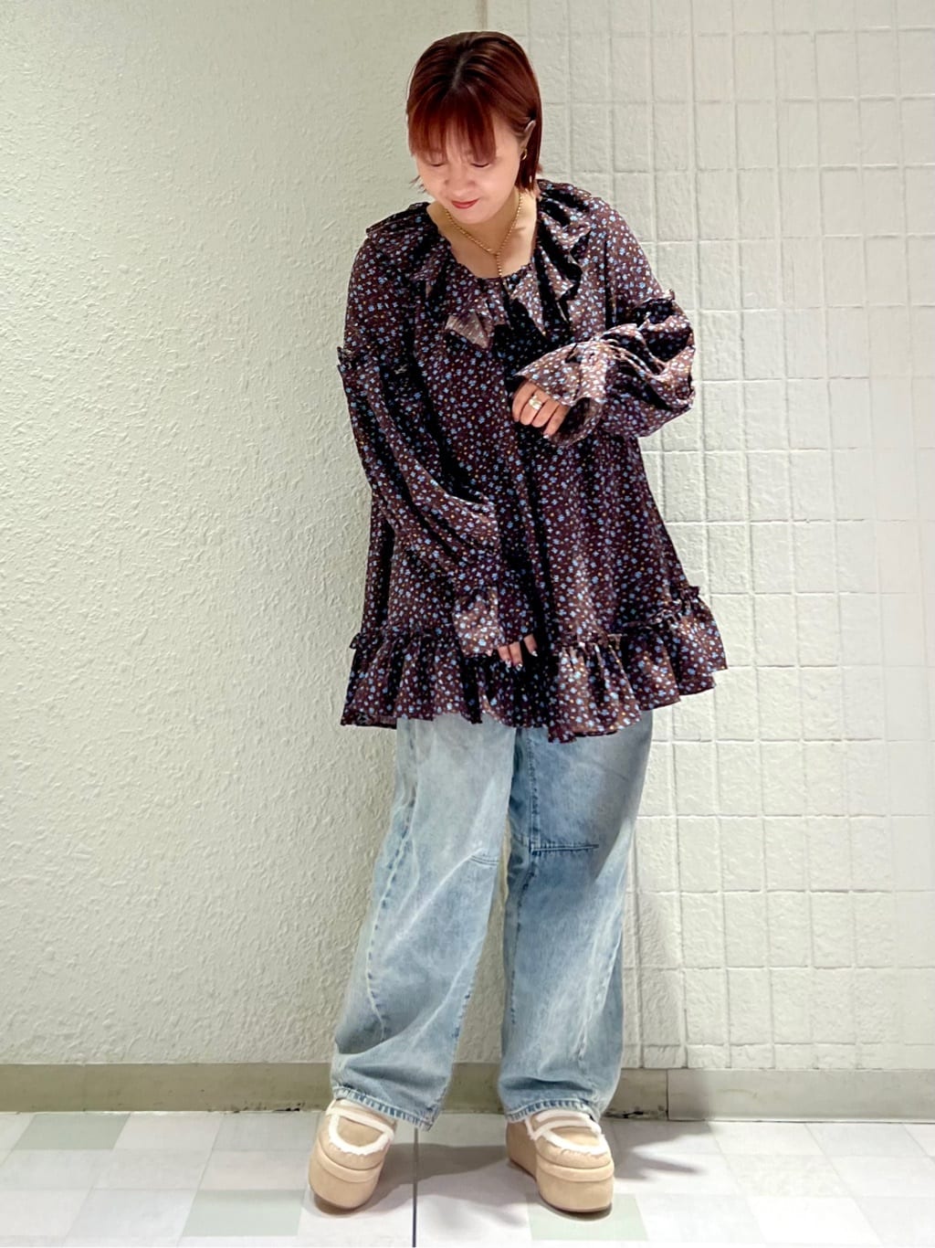 TAKAさんの「ESPERANZA｜ふわもこボアサボ」を使ったコーディネート