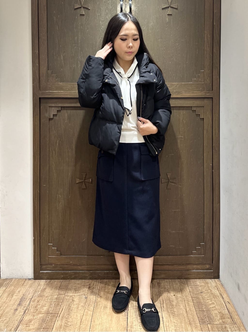 kanaさんの「index｜KAWADAダウンショートコート【撥水／洗濯機OK／静電気防止裏地】《XS～LL》」を使ったコーディネート
