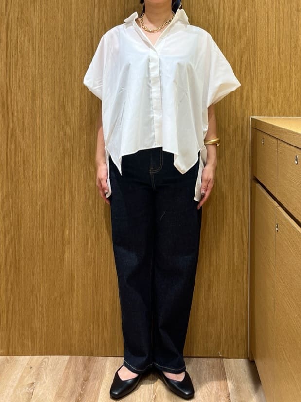 chiakiさんの「OPAQUE.CLIP｜《andGIRL掲載》リラクシーシャツ【洗濯機洗い可】」を使ったコーディネート