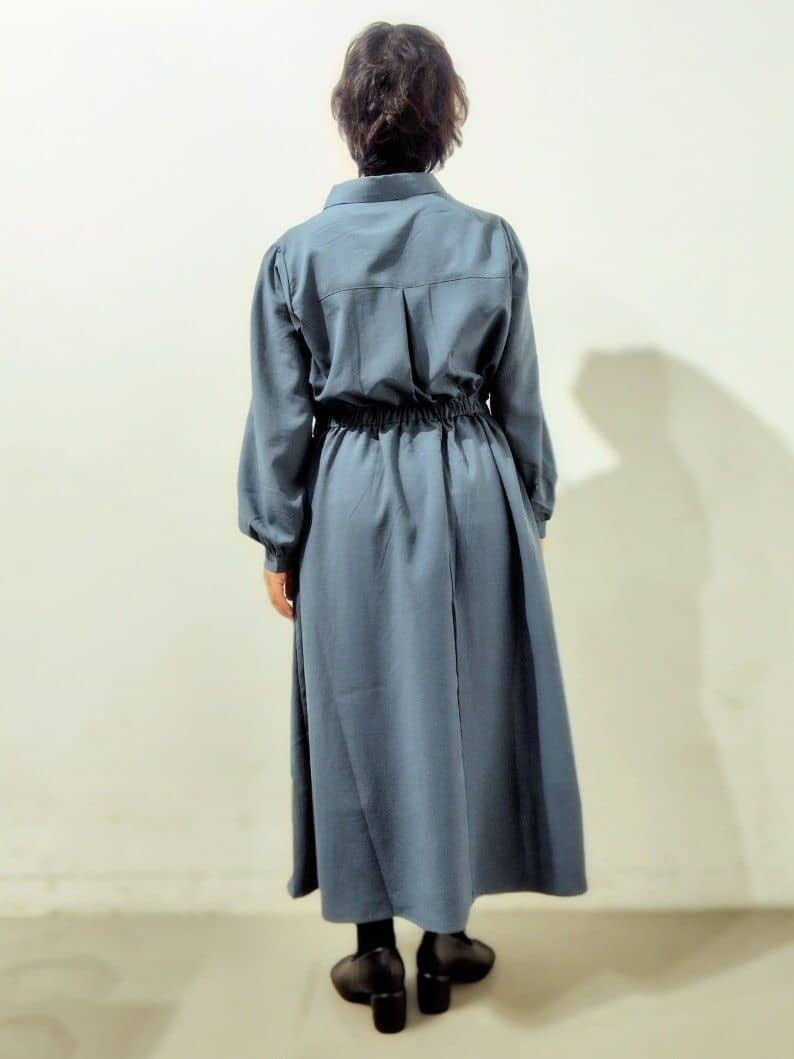 kodamaさんの「THE SHOP TK｜【春まで着られる】フィット＆フレア長袖ワンピース」を使ったコーディネート