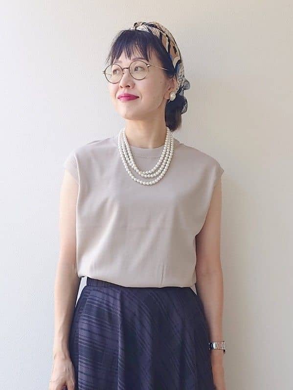 MUTSUKOさんの「UNTITLED｜【TRADITIONAL WEATHERWEAR】AWRE（アウェア）ニットトップス」を使ったコーディネート