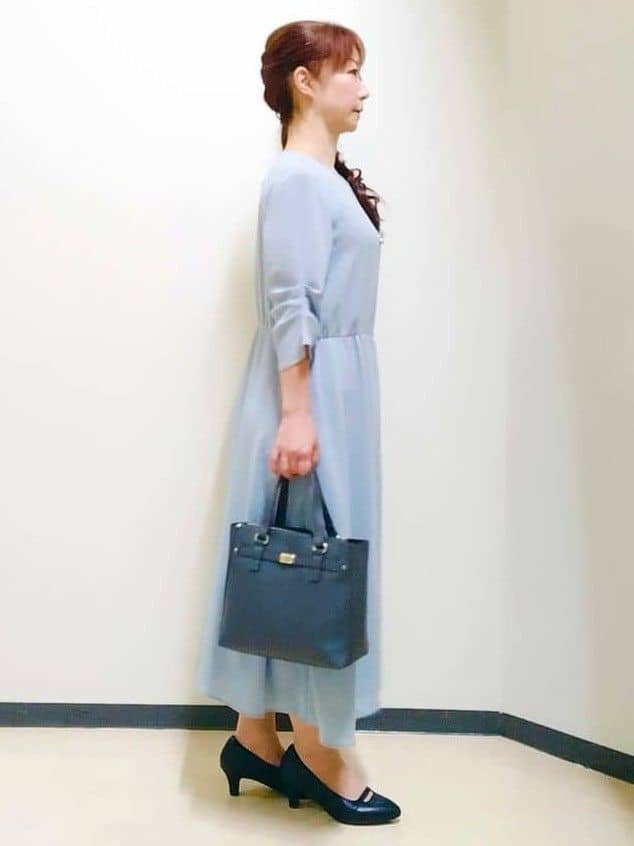 花さんの「Reflect｜【吸水速乾／防しわ】シルキープリーツワンピース」を使ったコーディネート