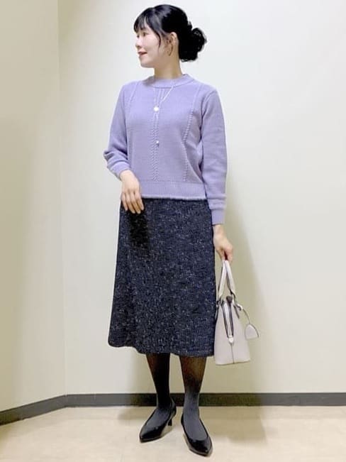  beni_gingerさんの「Reflect｜【ほんのりラメ感◎】ケーブル柄ニット」を使ったコーディネート