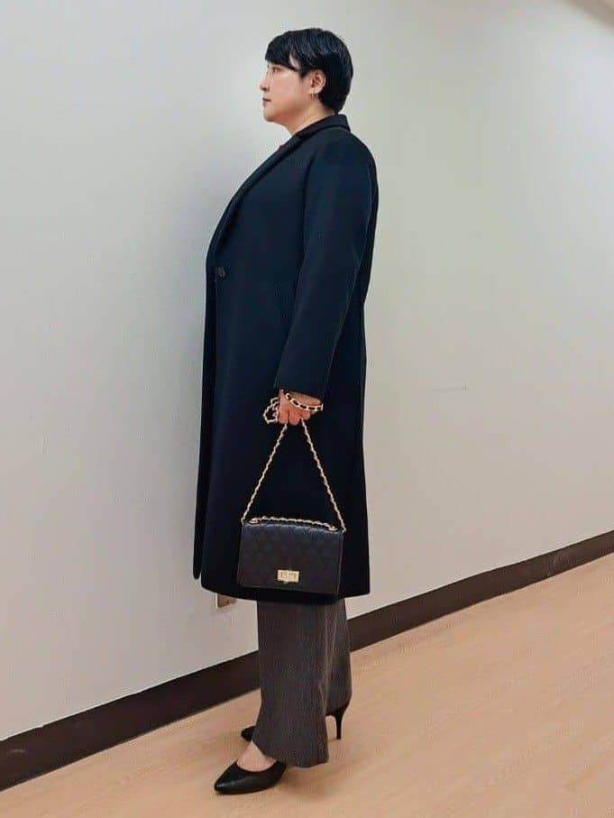ますこさんの「UNTITLED｜【アンサンブル可/洗える】シルクウールカシミヤ ドルマンスリーブニット」を使ったコーディネート