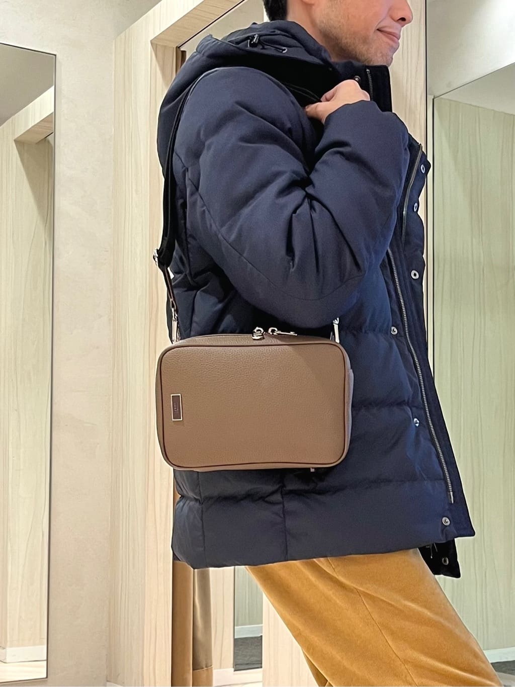 URAさんの「TAKEO KIKUCHI｜カラーコンビ ダウンブルゾン」を使ったコーディネート