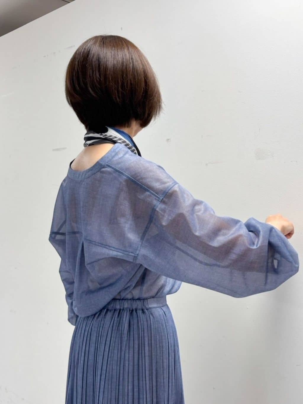 keikoさんの「COUP DE CHANCE｜【手洗い可】シアーブラウス」を使ったコーディネート