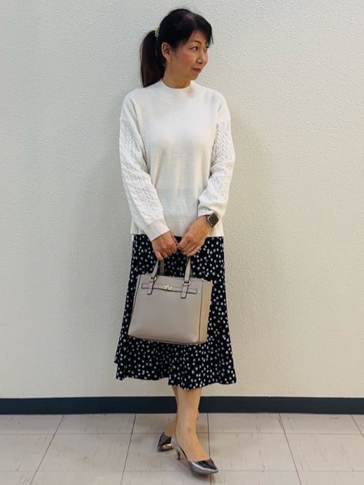 ⭐︎Eimi⭐︎さんの「Reflect｜ソフトフレアプリントスカート」を使ったコーディネート