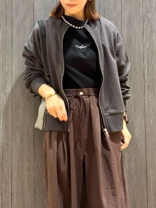 meiさんの「SHOO･LA･RUE｜【S-LL】美しく見せる ボートネックロンT」を使ったコーディネート