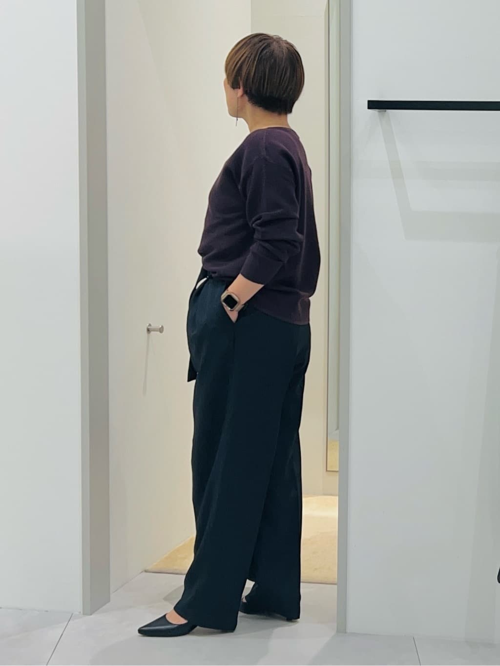 タナさんの「THE SHOP TK｜【S-XLサイズ/選べる7色】どこから見ても美しい ガーターニット/毛玉になりにくい/洗濯機OK」を使ったコーディネート