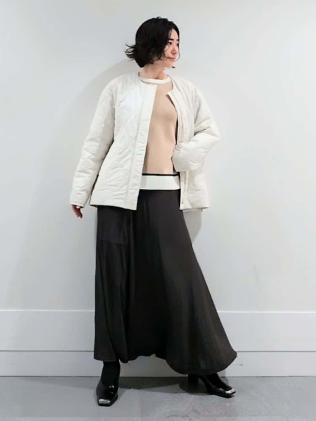 ミズタさんの「UNTITLED｜【アンサンブル可/洗える】ウールミラノリブニット」を使ったコーディネート