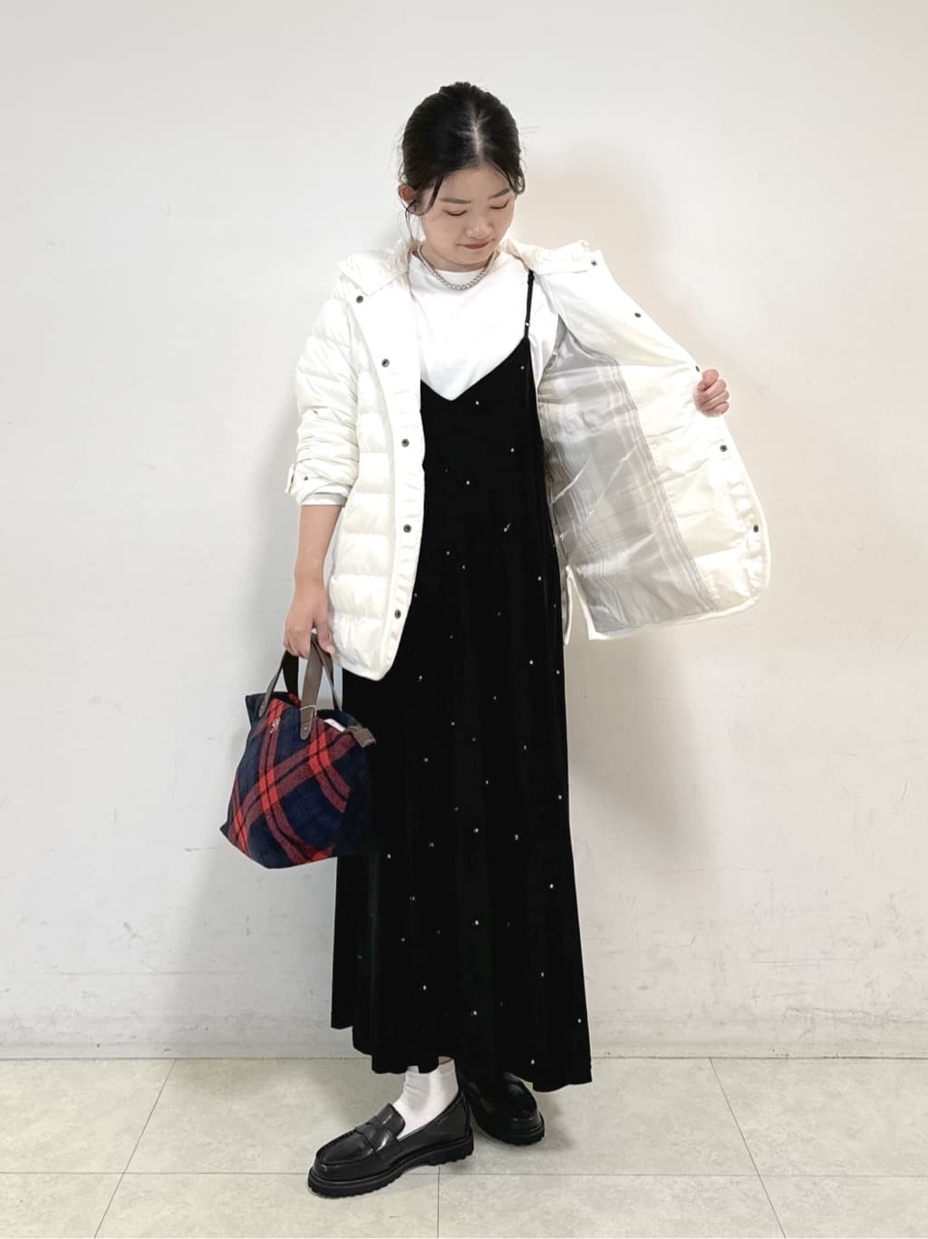 Harunaさんの「Dessin｜【撥水・2WAY】ミュラーダウンコートミドル丈」を使ったコーディネート