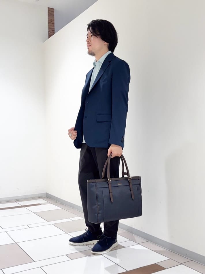 及川さんの「TAKEO KIKUCHI｜【COOL CITY WEAR】アーバンクール ジャケット /接触冷感・吸水速乾」を使ったコーディネート