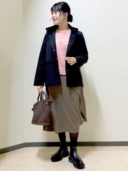 beni_gingerさんの「Reflect｜【すっきり見え／フード取り外し可／通勤におすすめ◎】ライティアウター」を使ったコーディネート