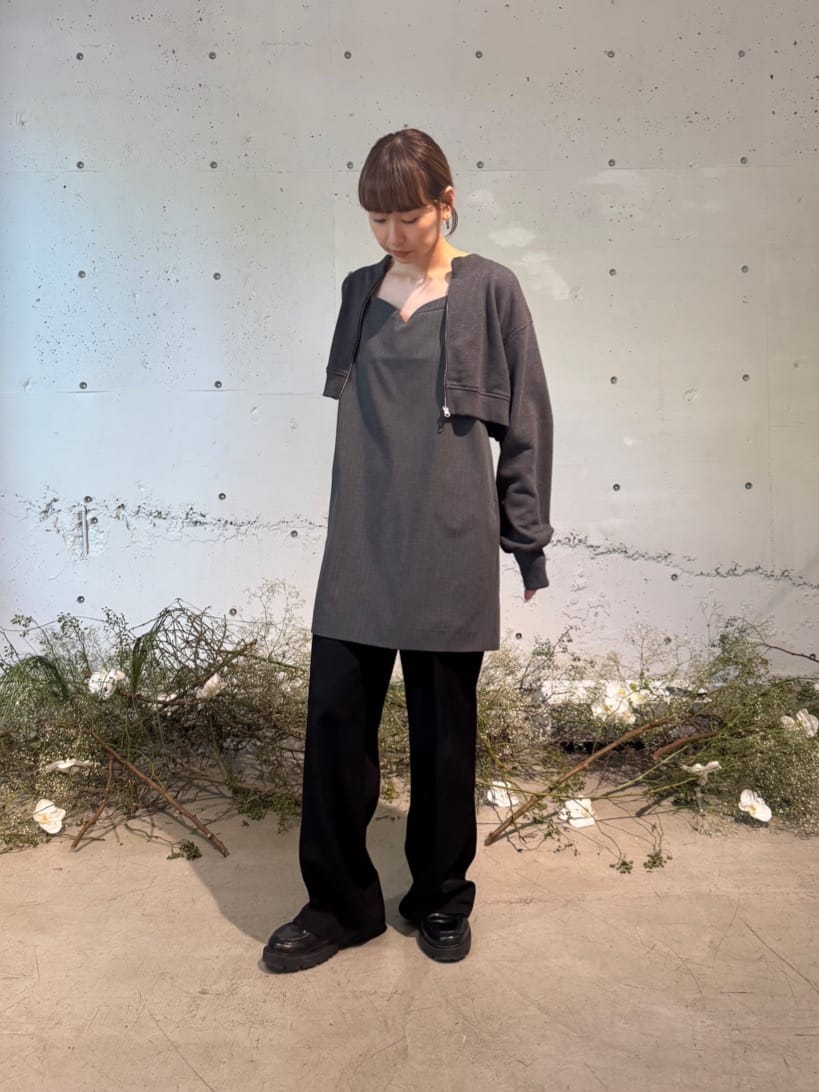 designer yukaさんの「CODE A｜tailored mood mini dress」を使ったコーディネート