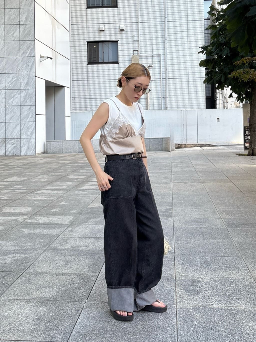 kotakiさんの「INDIVI｜キャミセットカットソー」を使ったコーディネート