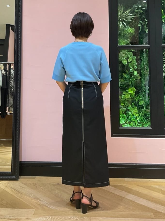 ogataさんの「DRESSTERIOR｜スパンコール2WAY巾着バッグ」を使ったコーディネート