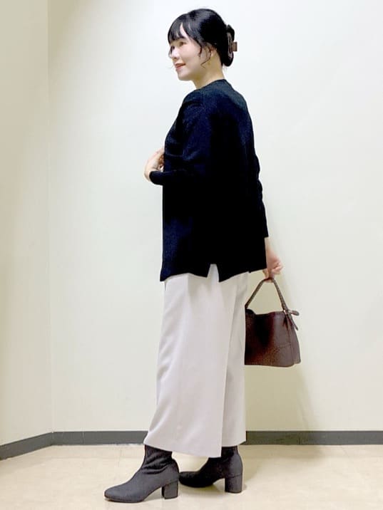  beni_gingerさんの「Reflect｜【ちくちくしない／アンサンブル可／通勤におすすめ◎】オフボディニット」を使ったコーディネート