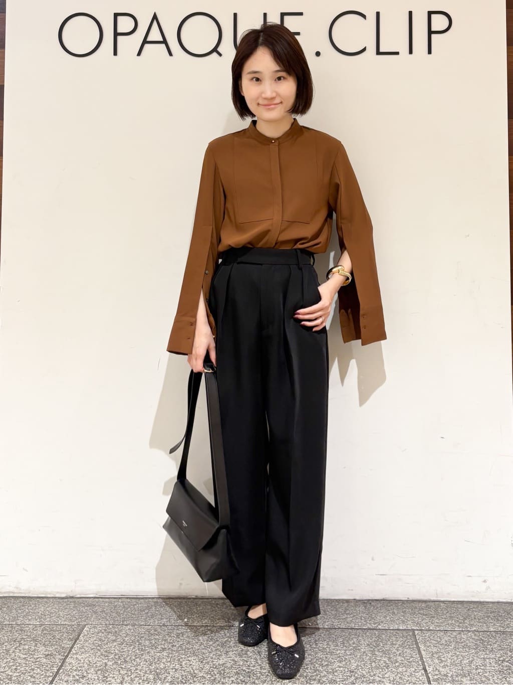 riさんの「OPAQUE.CLIP｜《美人百花掲載》名品フラットバレエシューズ」を使ったコーディネート