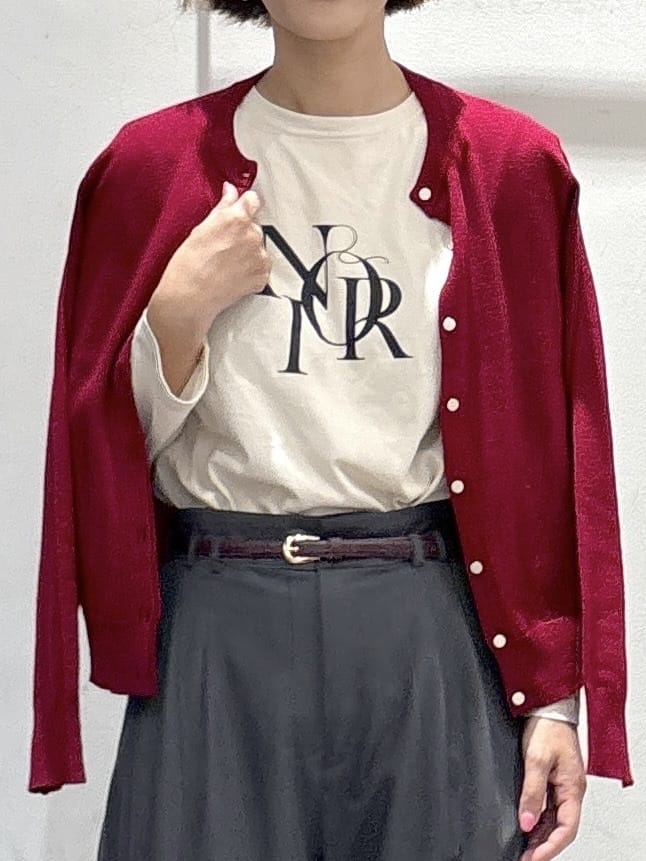 たけねぇさんの「OPAQUE.CLIP｜ロングロゴTシャツ【洗濯機OK】」を使ったコーディネート