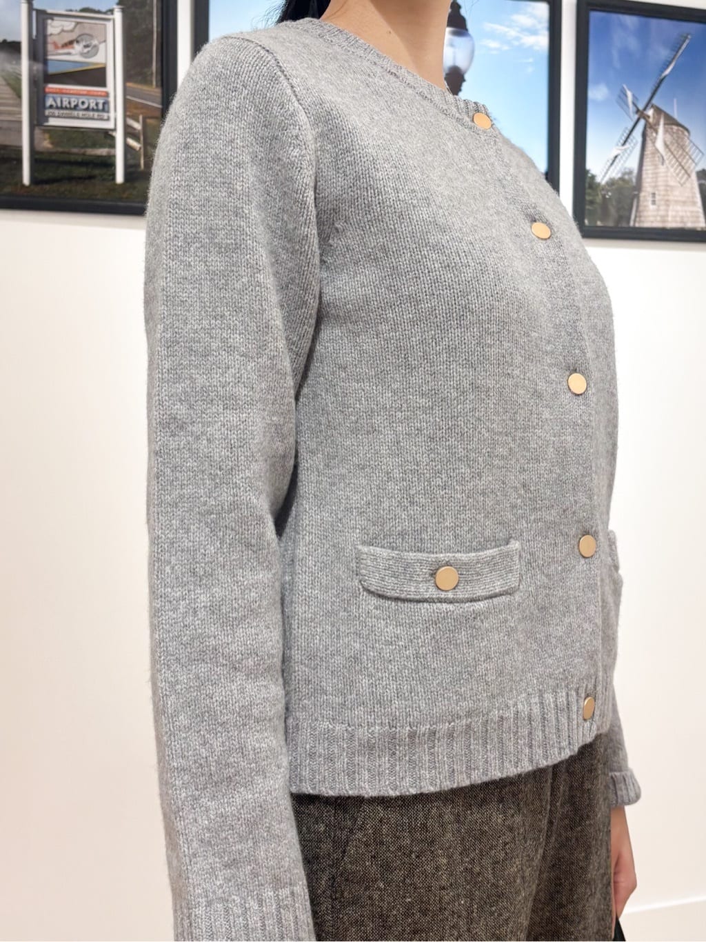 Ririkaさんの「Dessin｜ウールカシミヤカーディガン」を使ったコーディネート