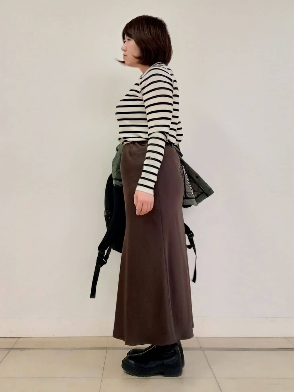 emiさんの「DRESSTERIOR｜【再入荷/荷重軽減】サスペンションマルチポケットリュック」を使ったコーディネート