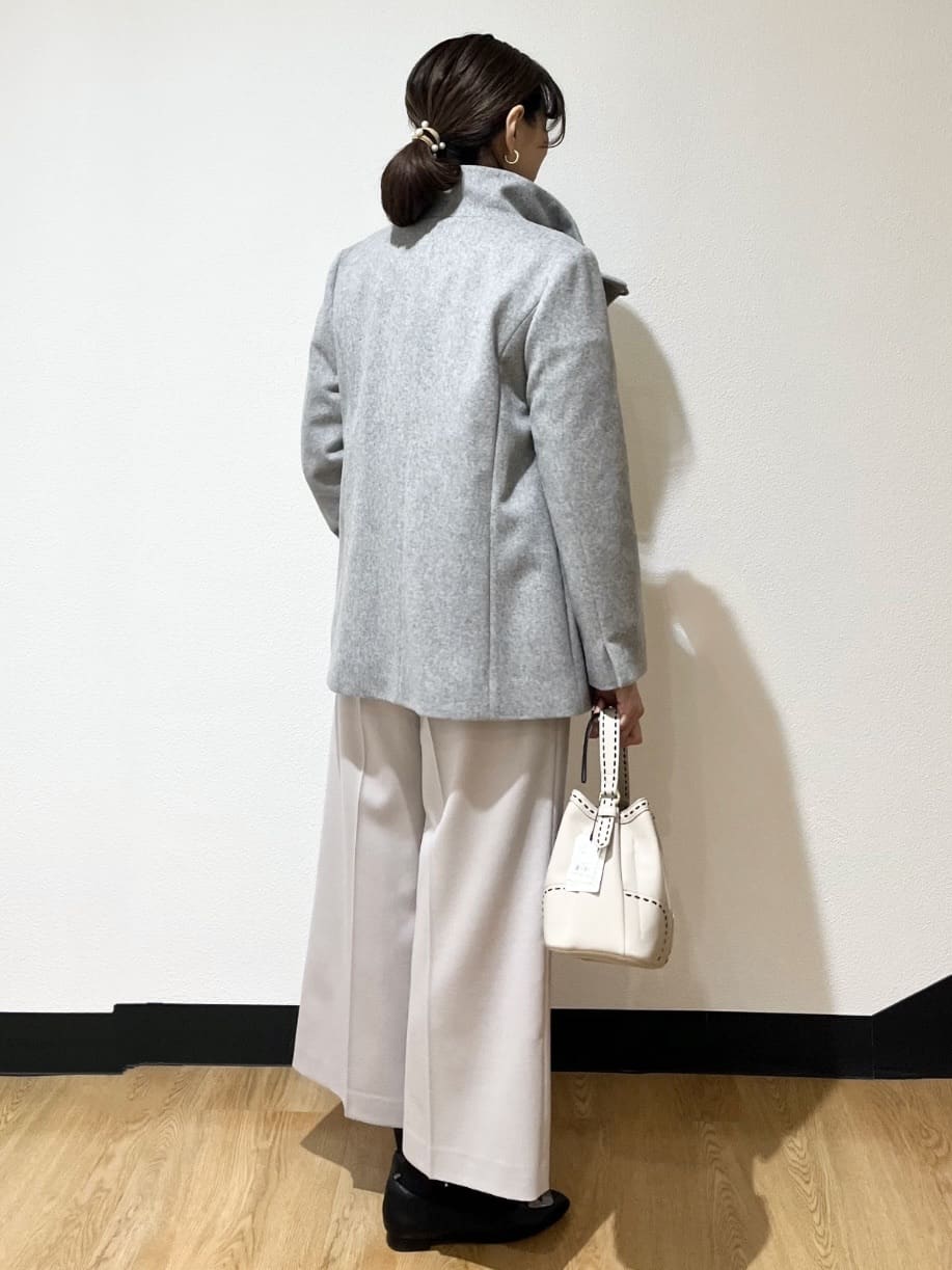 ayaさんの「Reflect｜【SS-4Lサイズ／衿が顔に当たらない◎】スタンドネックミドルコート」を使ったコーディネート