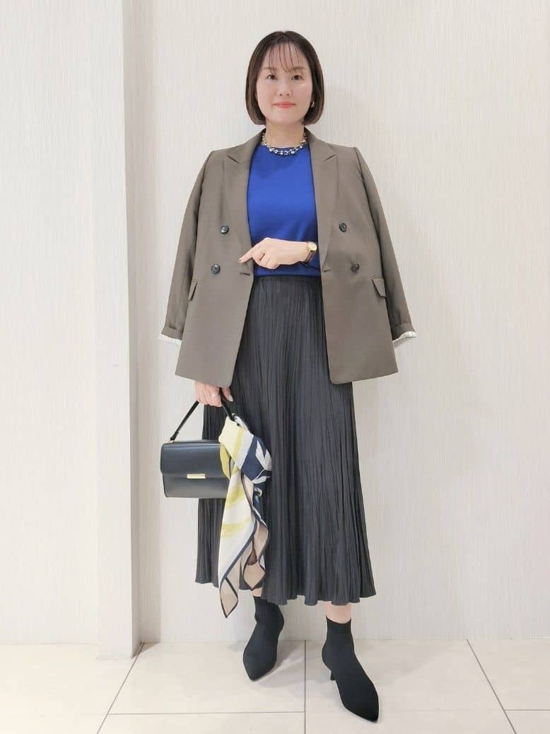 naokoさんの「UNTITLED｜【アンサンブル可/洗える】ウールミラノリブニット」を使ったコーディネート