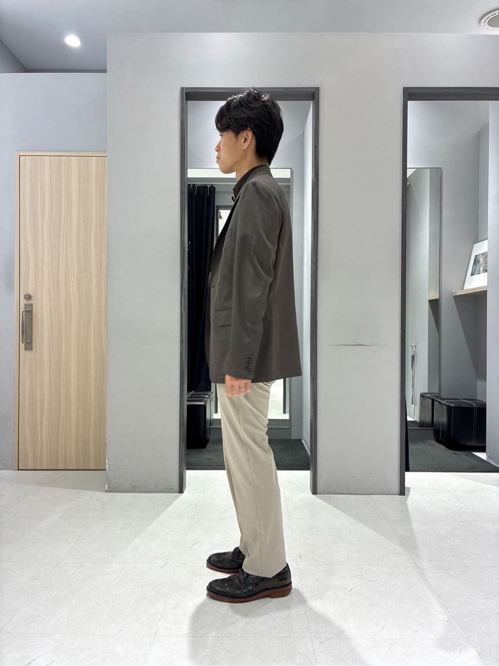 わいずみさんの「TAKEO KIKUCHI｜【COOL CITY WEAR】アーバンクール ジャケット /接触冷感・吸水速乾」を使ったコーディネート