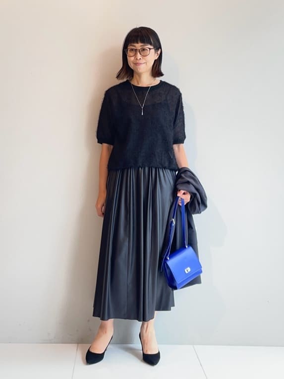 murayamaさんの「INDIVI｜【軽く羽織れる！】ダブルジャケット」を使ったコーディネート