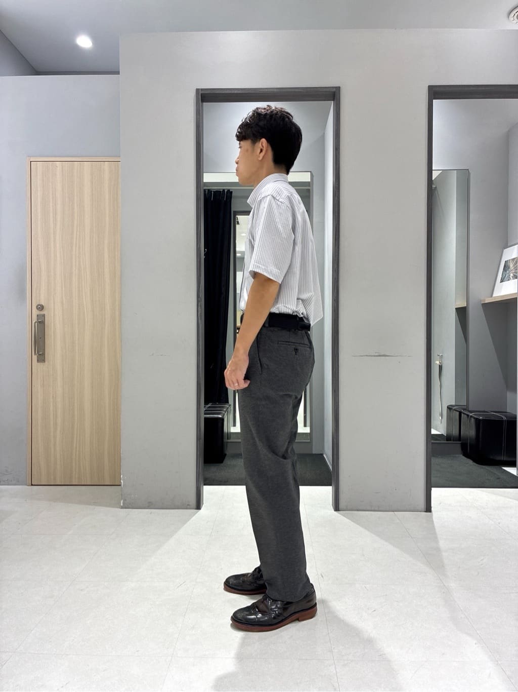 わいずみさんの「TAKEO KIKUCHI｜【None Of Stress】アクティブジャージ 千鳥 ジャケット」を使ったコーディネート