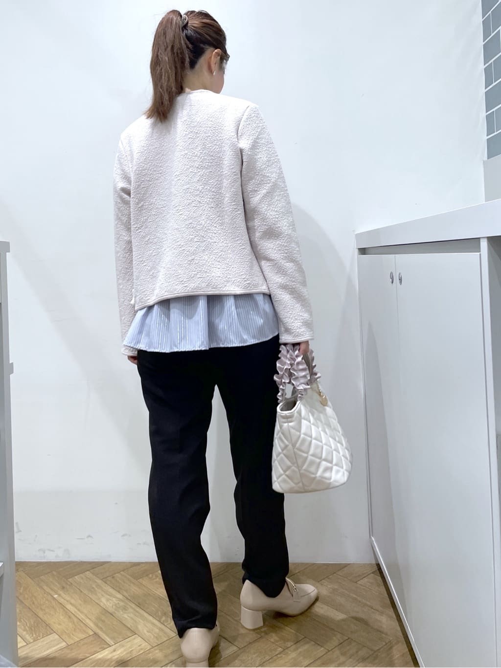 Junさんの「index｜ストレッチノーカラーブルゾン【洗濯機OK】」を使ったコーディネート