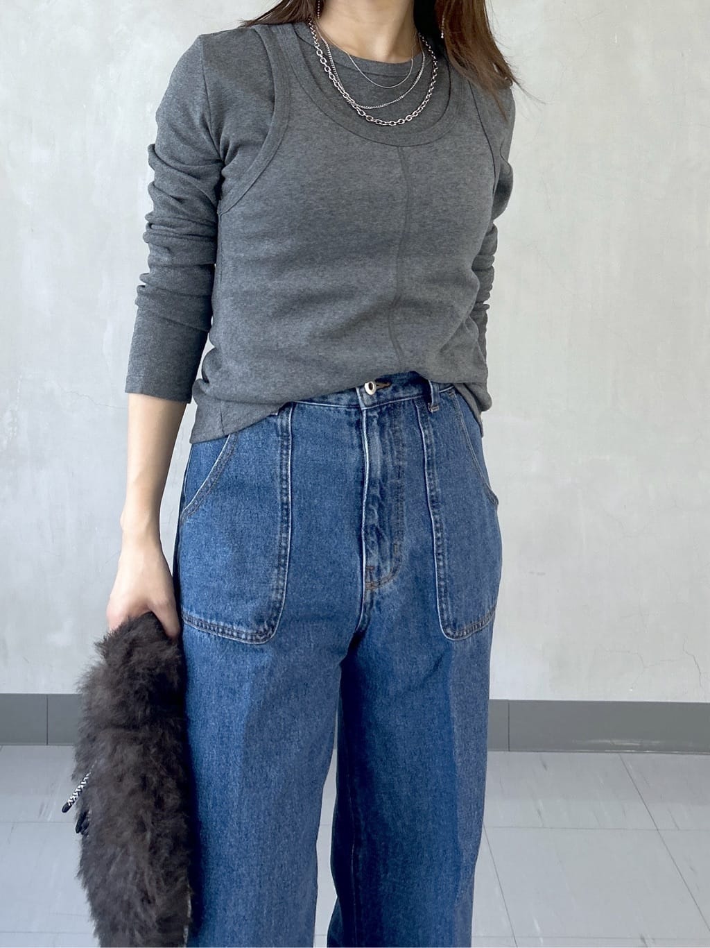 takaさんの「INDIVI｜タンクレイヤーフライスカットソー」を使ったコーディネート