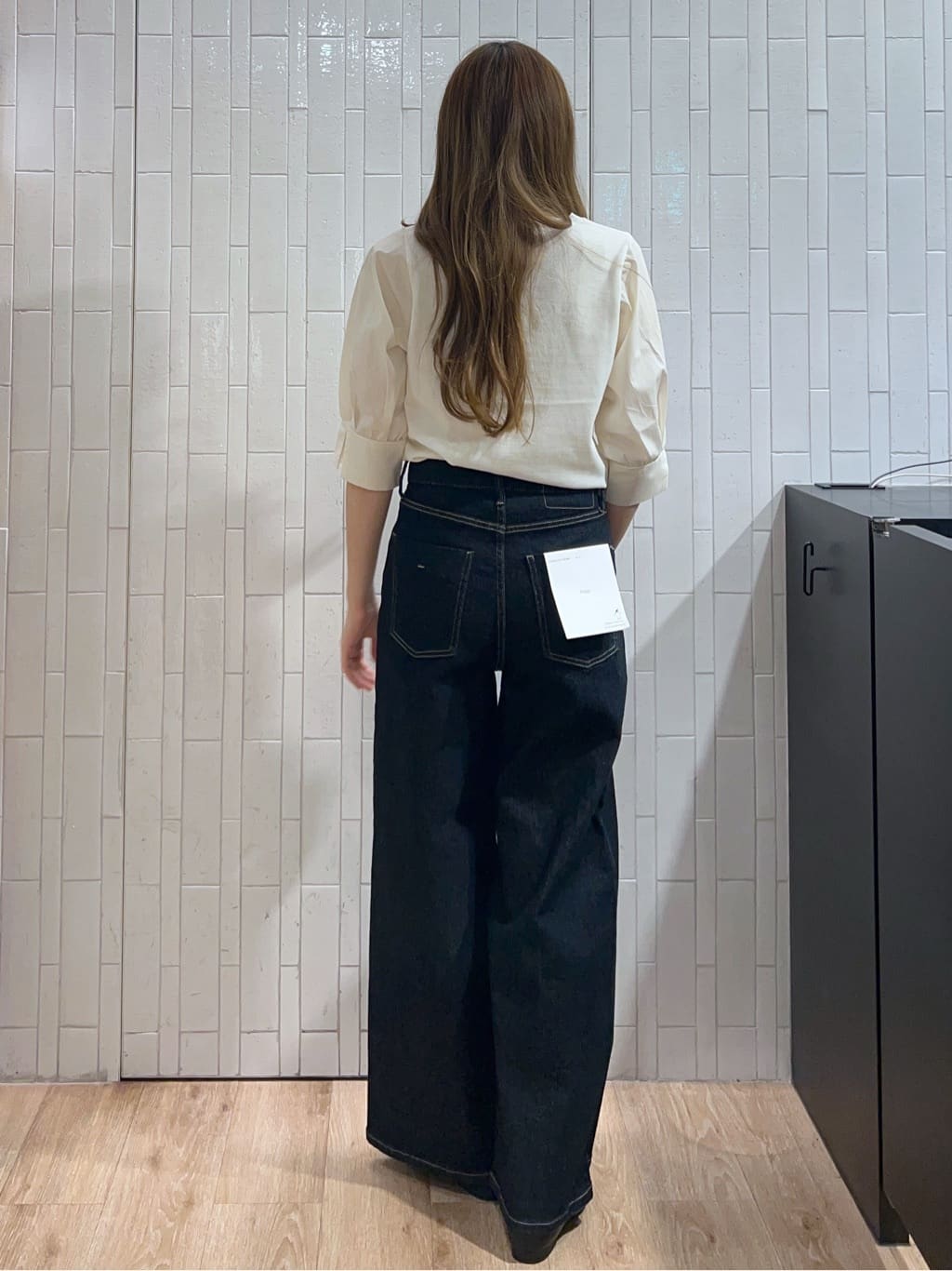 Risaさんの「OPAQUE.CLIP｜ドッキングスリーブニット【洗濯機洗い可／抗ピル】」を使ったコーディネート