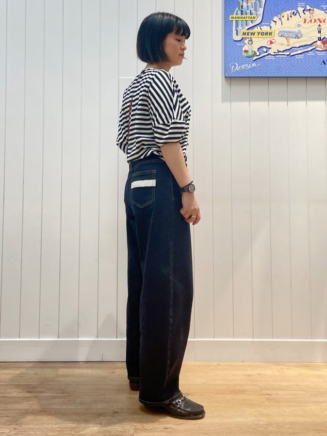 mikaさんの「Dessin｜【二の腕カバー／UVカット】ランタンスリーブカットソー」を使ったコーディネート