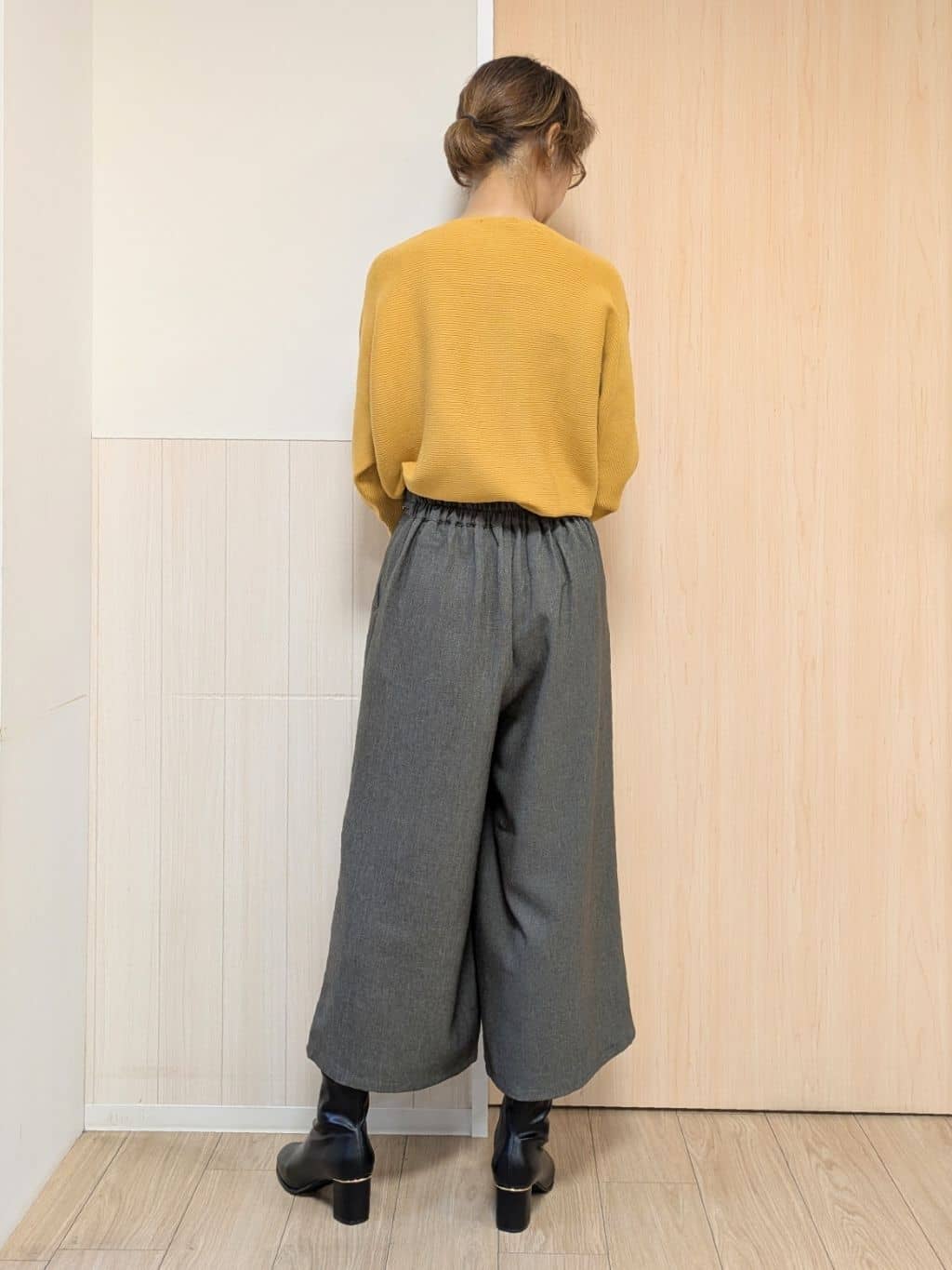 YuAさんの「SHOO･LA･RUE｜ウエストまわりをすっきり魅せる デザインガウチョパンツ」を使ったコーディネート