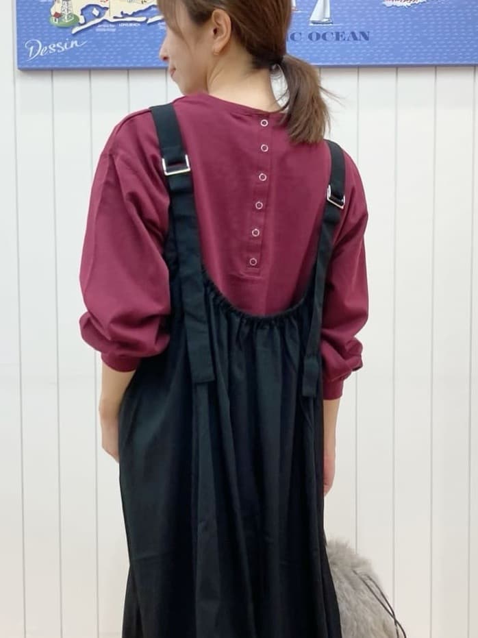 yoshiさんの「Dessin｜【360度可愛い・洗える】バックヘンリーカットソー」を使ったコーディネート