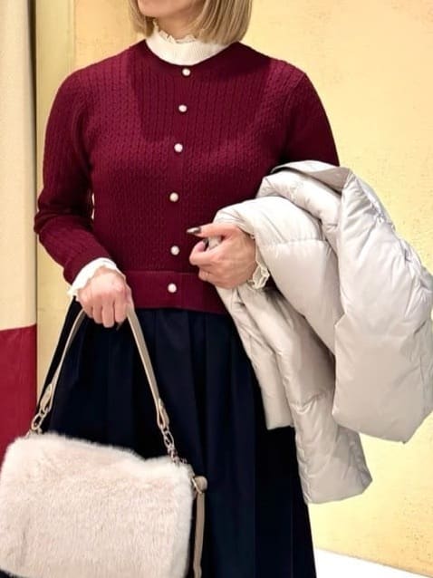 さち。さんの「grove｜【名品アウター／800FP・多機能】つつまれダウンショート」を使ったコーディネート