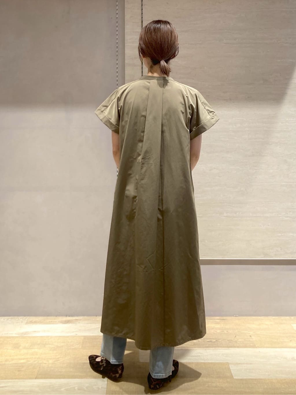 たけねぇさんの「OPAQUE.CLIP｜ダブルポケットシャツワンピース【洗濯機洗い可】」を使ったコーディネート