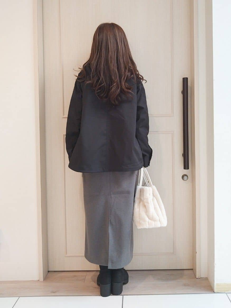 mi-saさんの「SHOO･LA･RUE｜【高レビュー/2WAY】きれい見えで上品な ストライプファートートバッグ」を使ったコーディネート