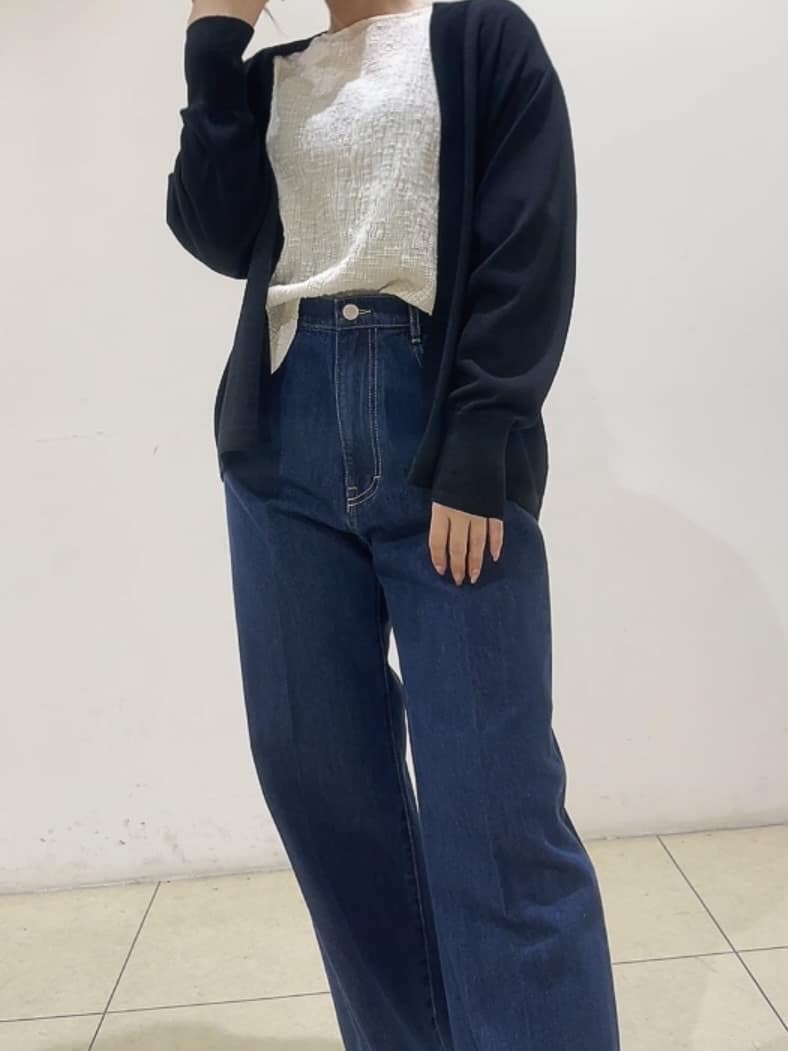 watanabeさんの「UNTITLED｜【五分袖/ジャージトップス】スラブカールマイヤープルオーバー」を使ったコーディネート