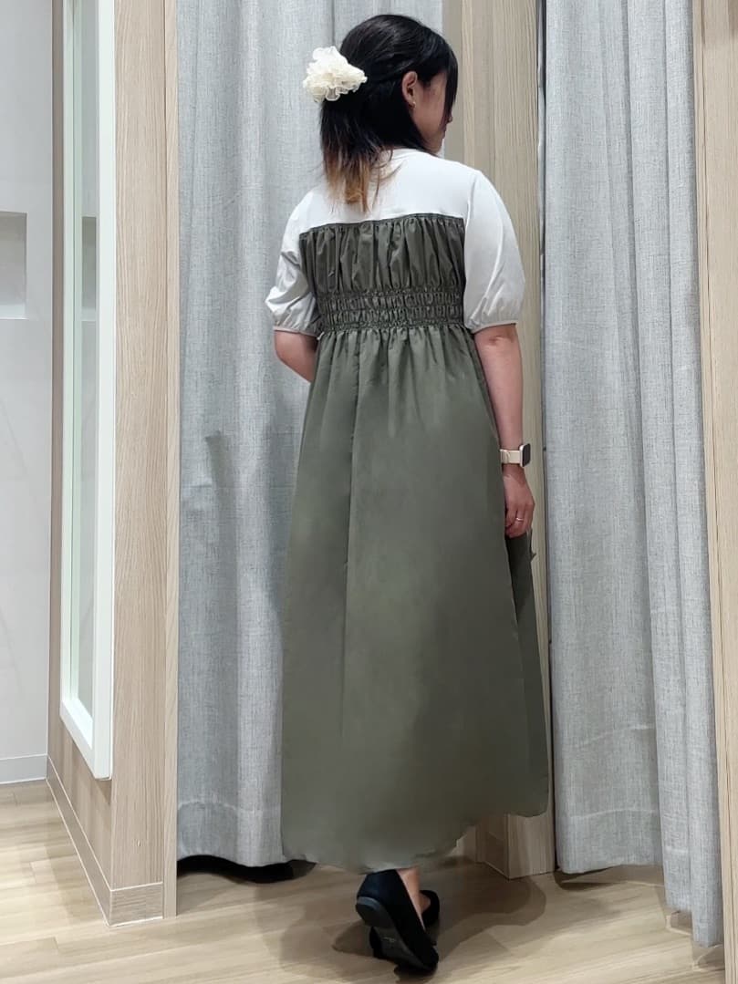 Fumikaさんの「grove｜【洗える/二の腕カバー】一枚で映える！ビスチェドッキングワンピース」を使ったコーディネート