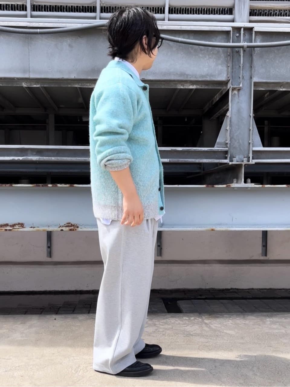 taigaさんの「tk.TAKEO KIKUCHI｜【ネクタイ付き】グランパシャツ」を使ったコーディネート