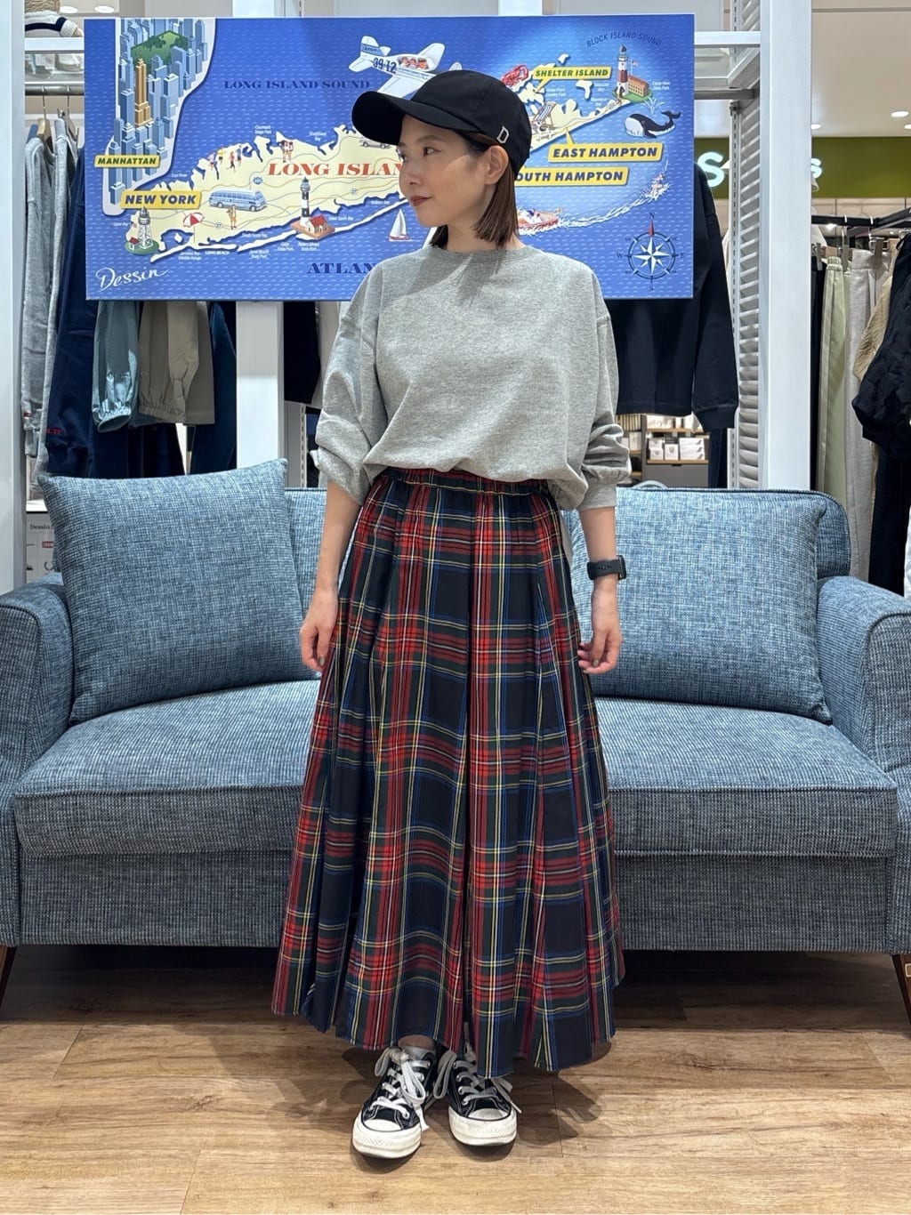 risaさんの「Dessin｜【360度可愛い・洗える】バックヘンリーカットソー」を使ったコーディネート