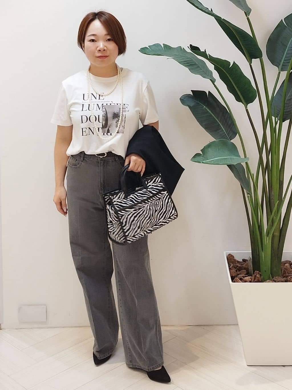 s u g iさんの「UNTITLED｜【セットアップ可/洗える】スラブテーラードカラージレ」を使ったコーディネート