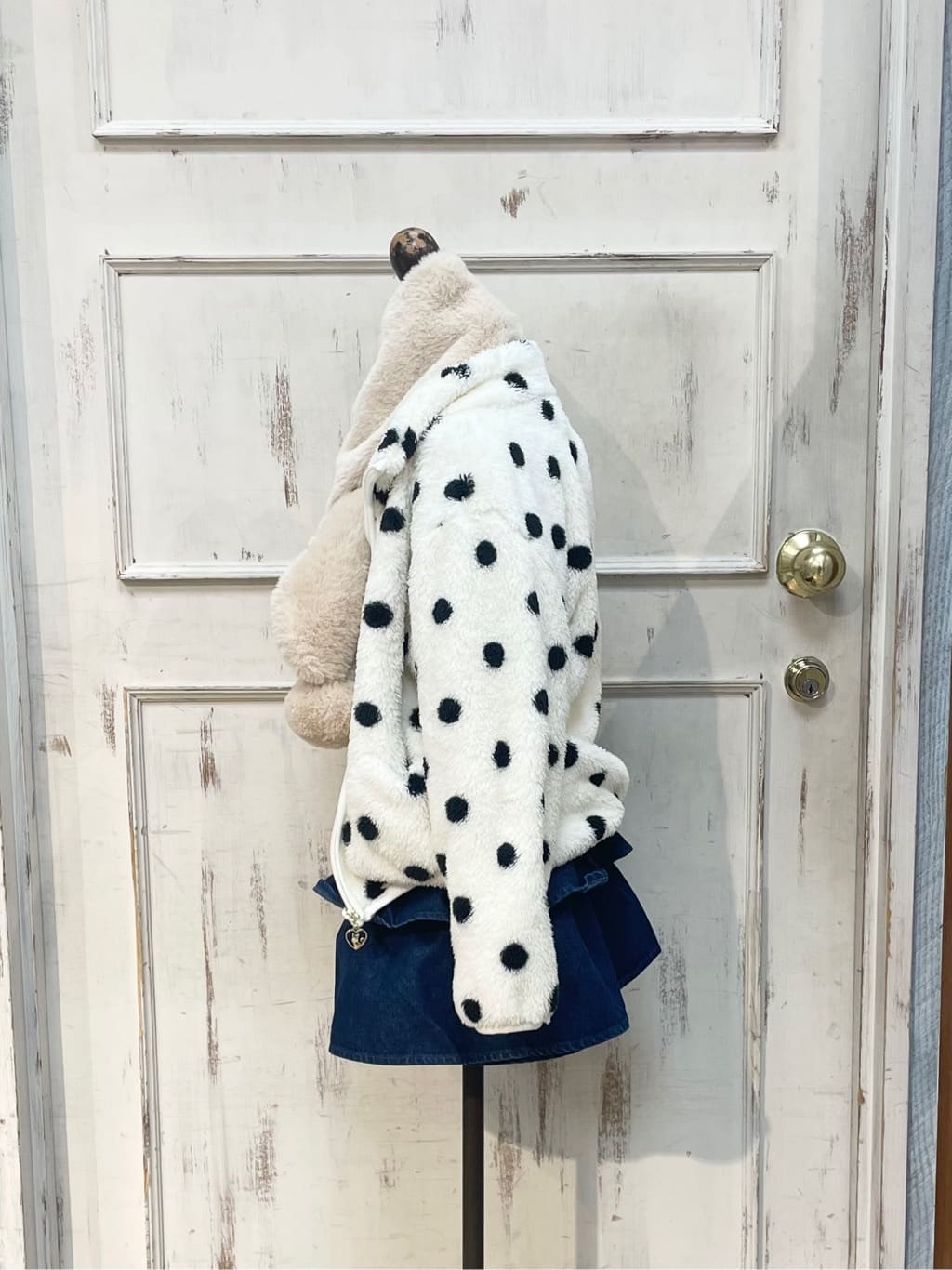 なつさんの「SHOO･LA･RUE｜【100-150cm/洗える】ボアブルゾン」を使ったコーディネート