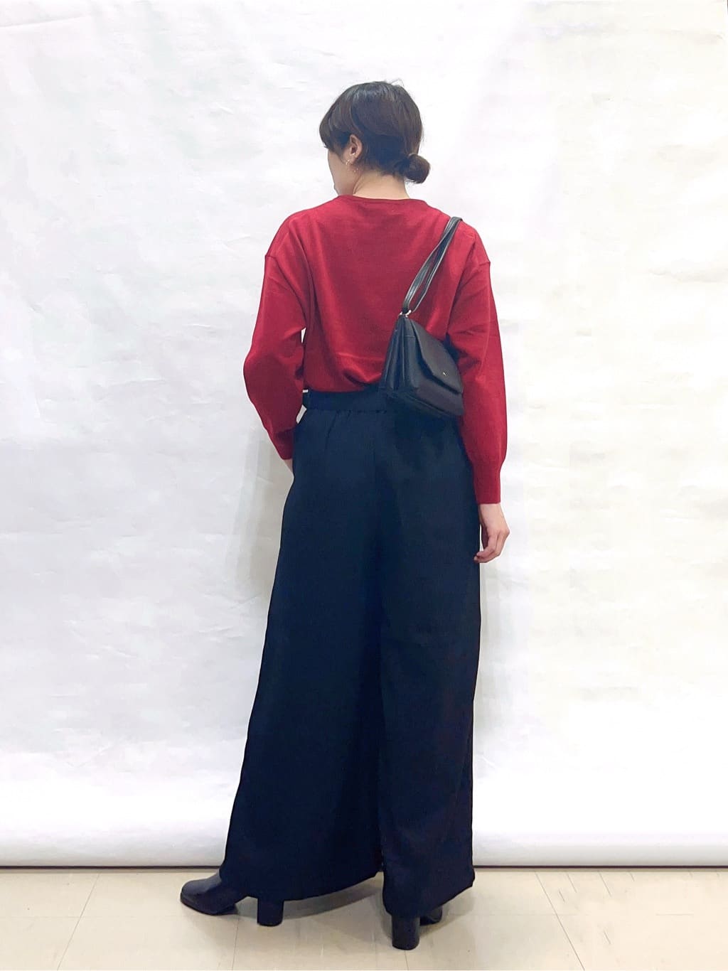 まっつんさんの「SHOO･LA･RUE｜【着丈選べる/S-LL】スタイルアップが叶う ベルト付きワイドパンツ」を使ったコーディネート