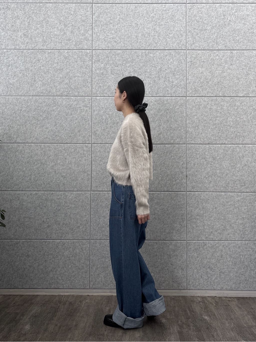 ひなさんの「INDIVI｜ロールアップデニム」を使ったコーディネート